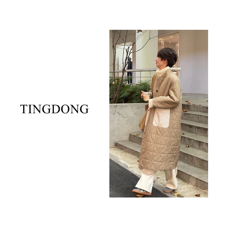 冬季保暖C轻圆领中长款外套