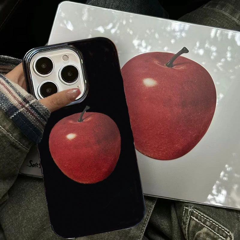 Ins红色苹果15/14/13promax手机壳12/11pro软壳xr/xs防摔7/8plus