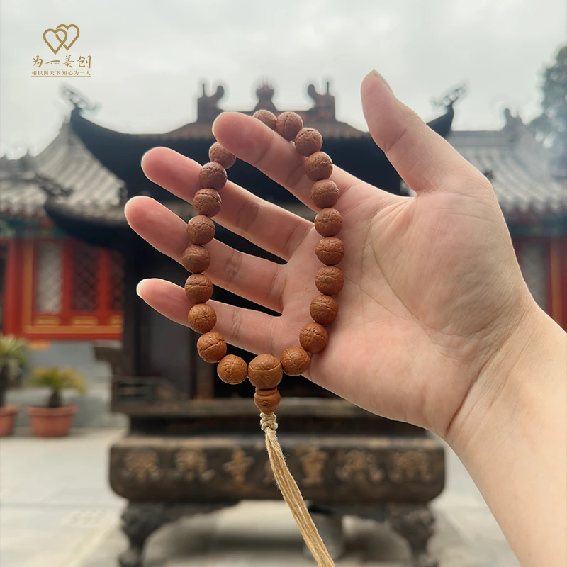原皮原色尼泊尔凤眼菩提手串手持珠文玩手串菩提念珠文玩人盘串