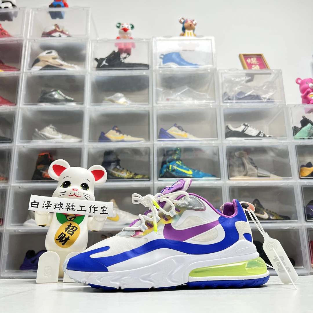 40码 耐克 Air max270 彩蛋限定 蓝白紫 99新 公价1299 运动 潮鞋