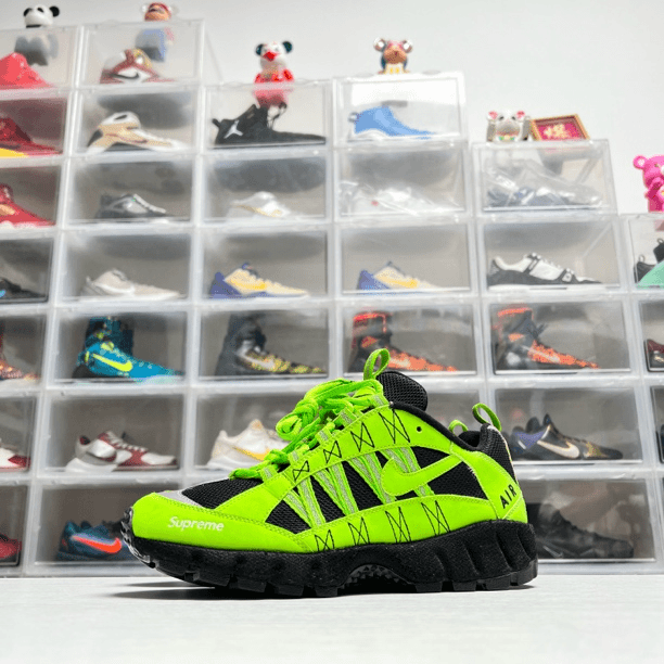 42码 耐克 Supreme联名 Air Humara 黑绿 95新 公价3889 中古潮鞋