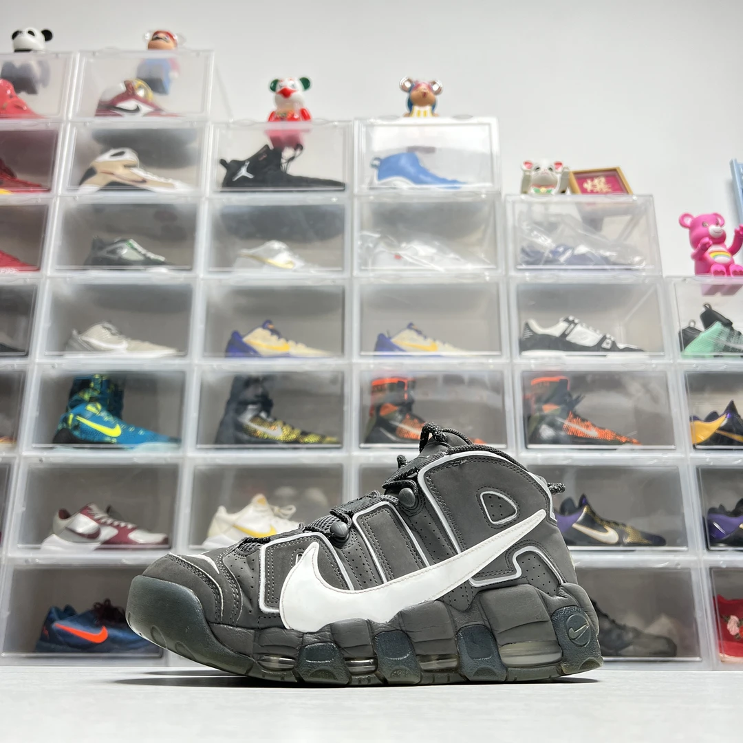 43码 耐克 皮蓬 大air 铁灰色 9新 复古中古潮鞋时尚