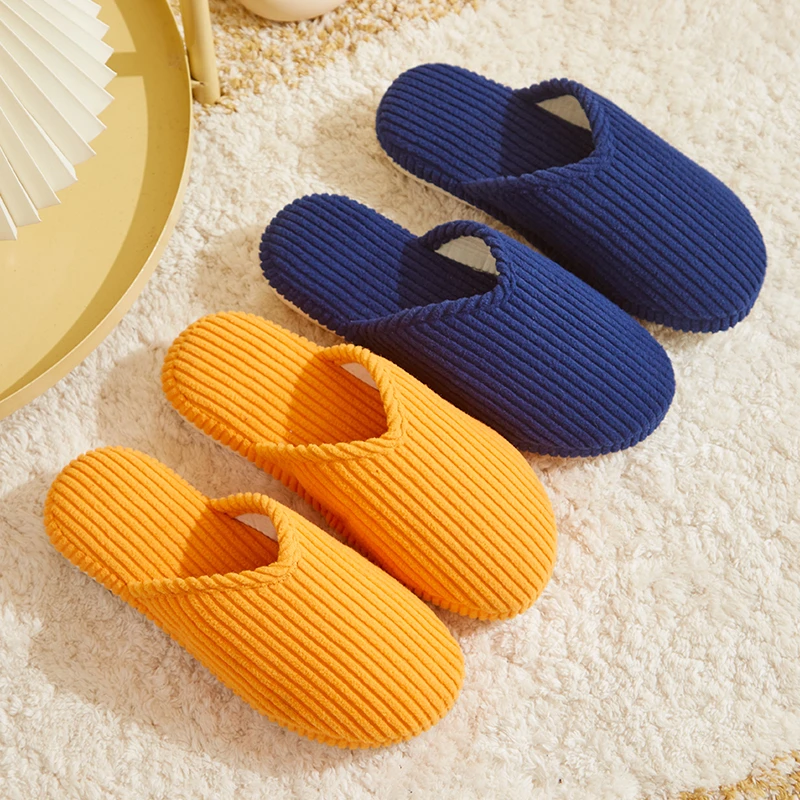 日式地板棉拖YS22N07冬季居家室内防滑软底保暖
