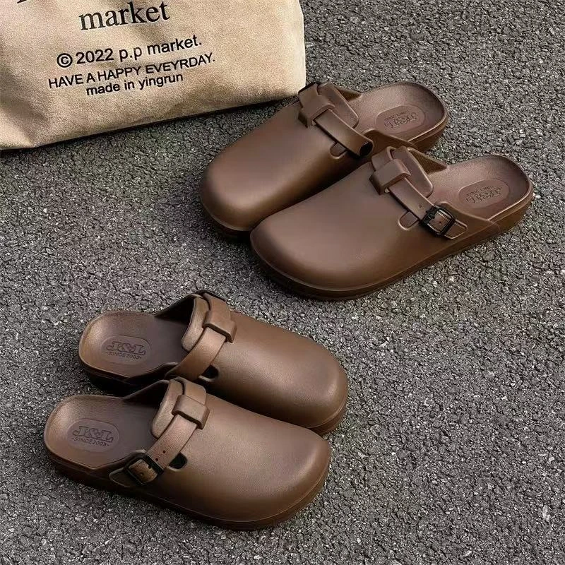 家家乐7618勃肯包头拖女士秋冬季室内居家防水防滑凉拖男款手术室