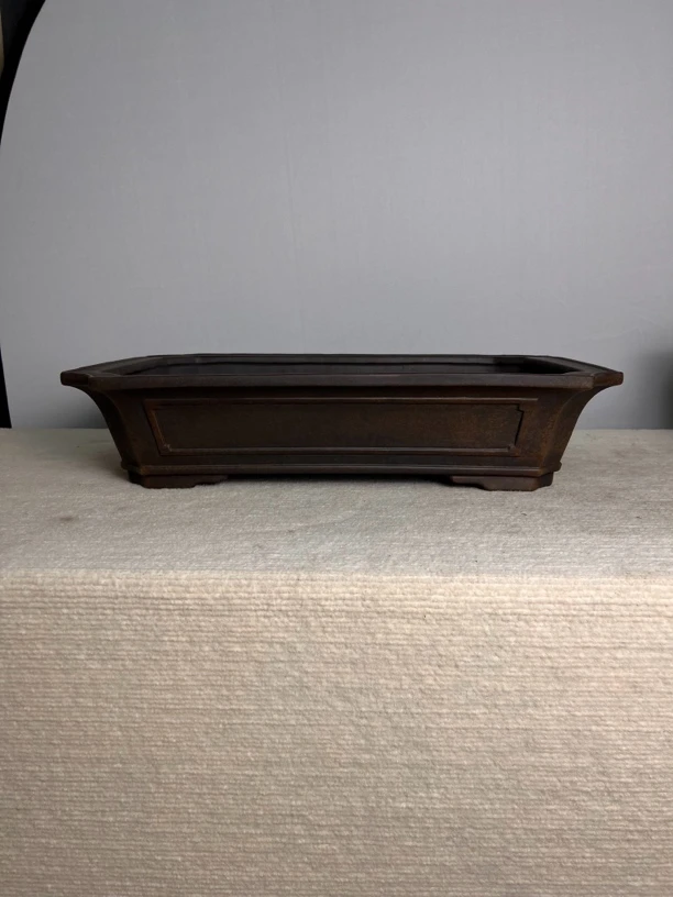 高杰高温盆,行山盆,徐洲杰紫砂盆,孤品,规格58.5*40*13.5