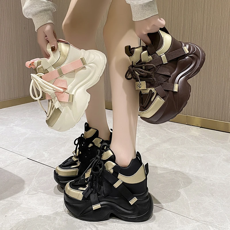 【小扬哥优选】【小扬哥优选】欧货10cm内增高老爹鞋女2023秋冬新