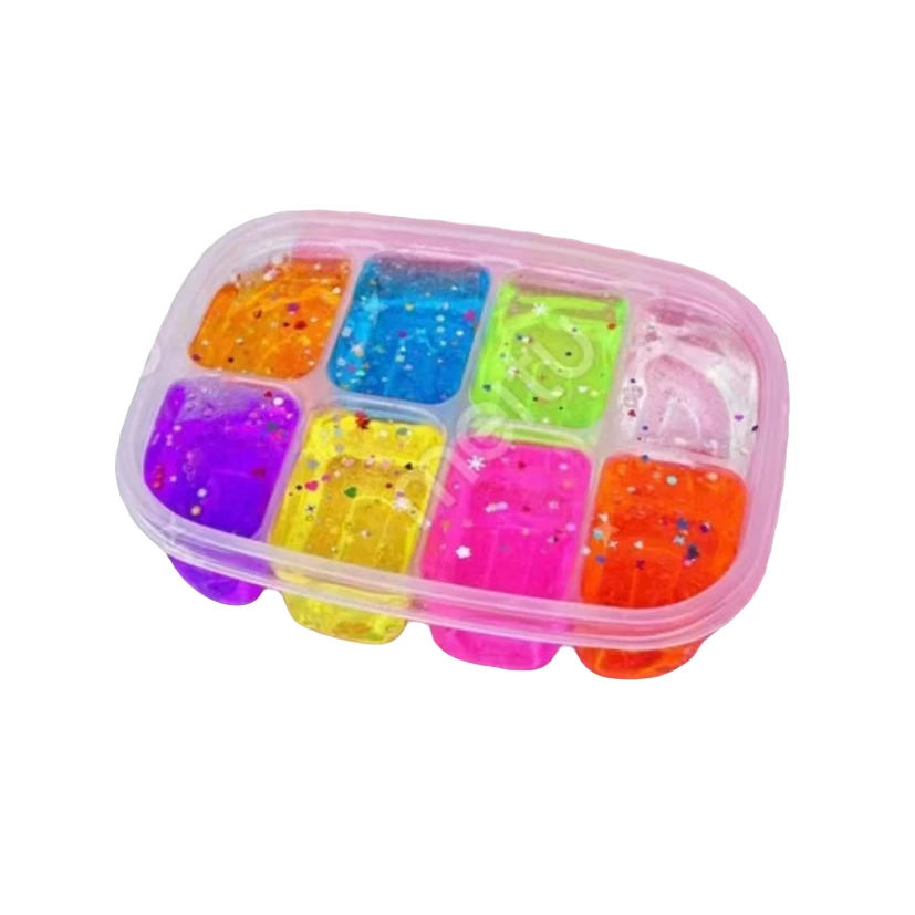 无毒安全起泡胶水晶泥果酱泥网红史莱姆玩具八格趣味网红泡泡胶