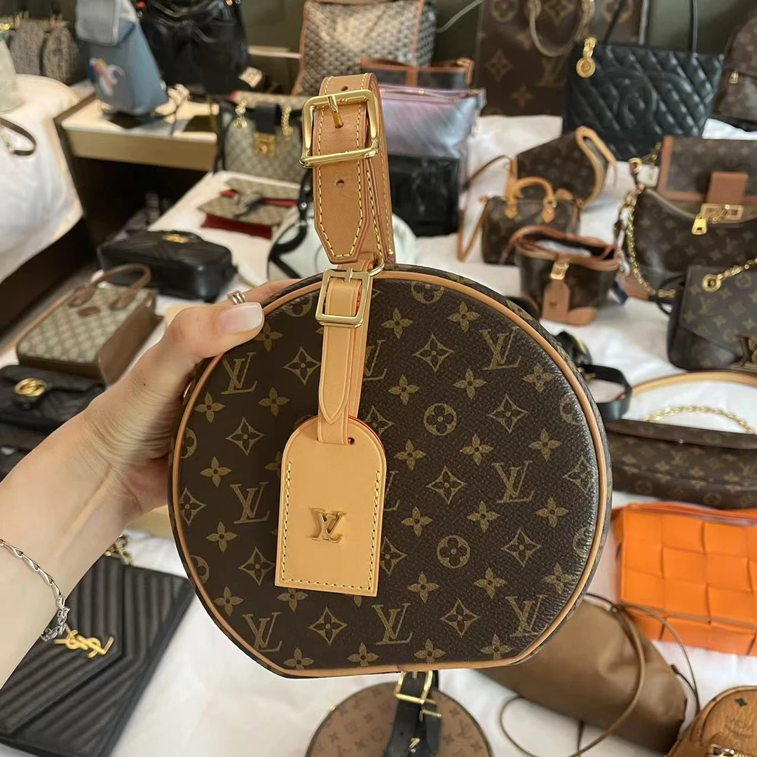 95新 LouisVuitton/路易威登 老花硬饼手提斜挎包/10.23