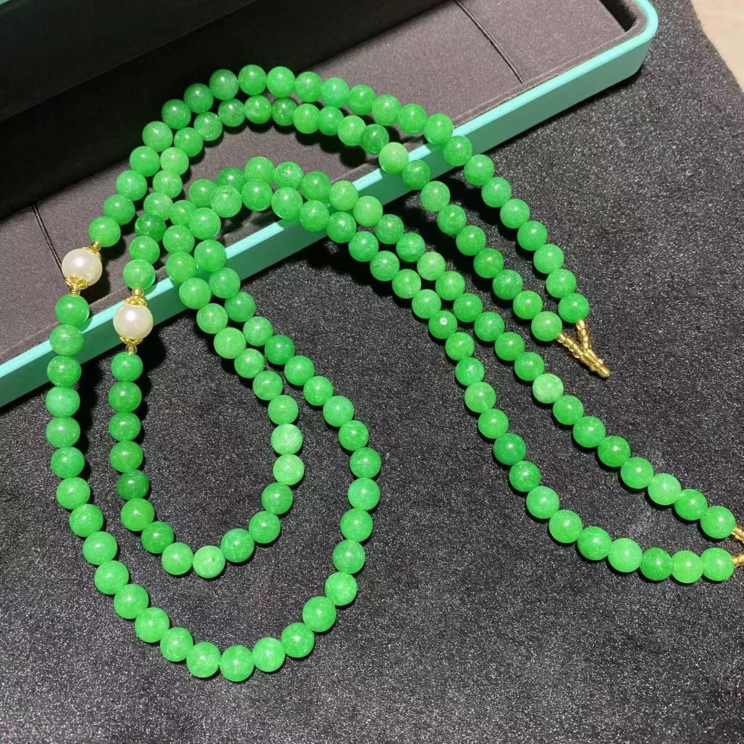 F085【云腾翡翠】天然A货翡翠项链-多样性发-