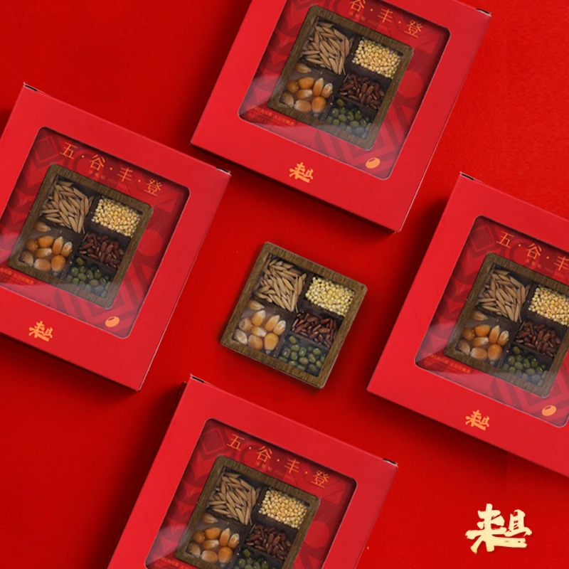 来且造物五谷丰登冰箱贴 创意木质中国风磁贴 喜庆东北旅游纪念品