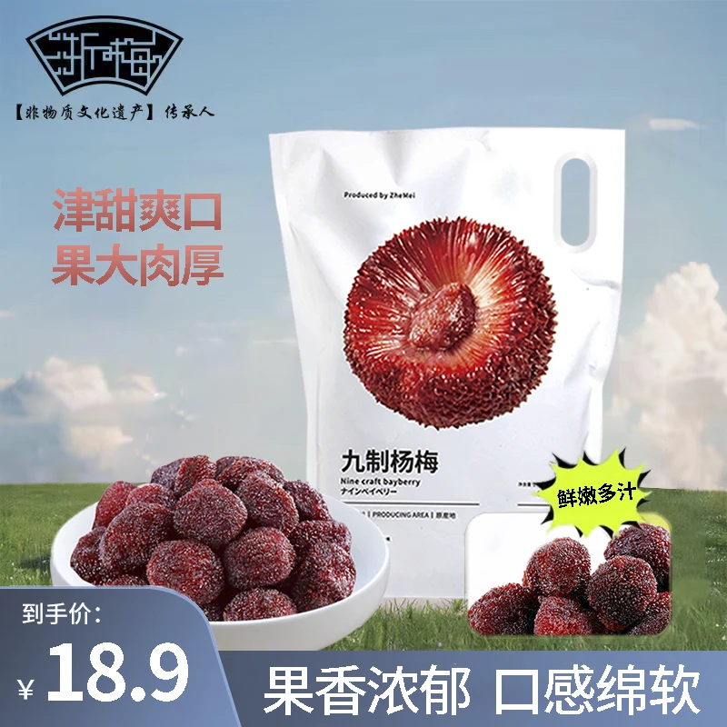 浙梅九制杨梅400g/袋 酸甜解腻精选新鲜杨梅解馋自营休闲零食