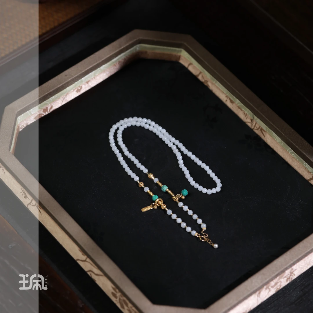 沛白|和田玉*项链*18K金镶嵌XYB24061317多样性发其一