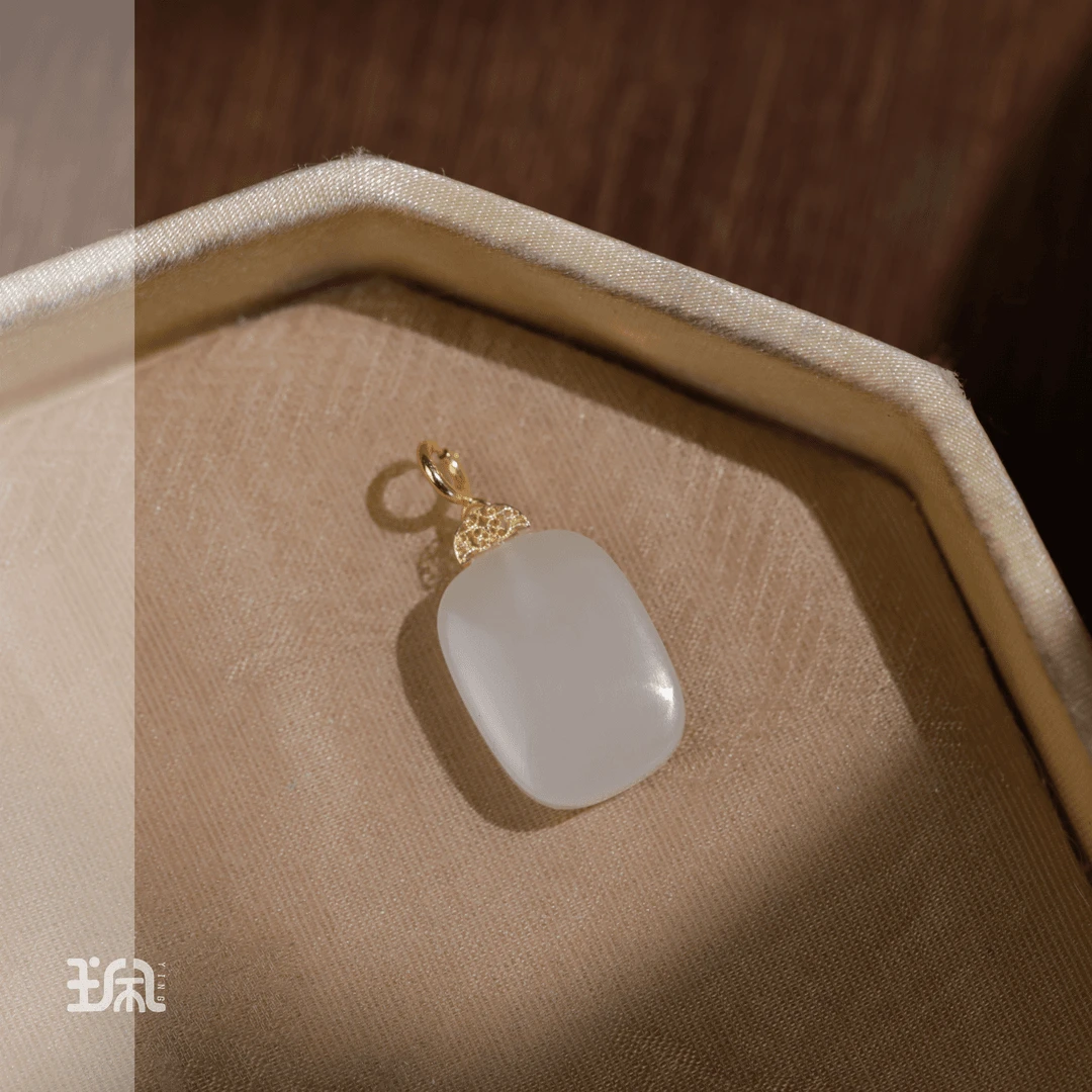 单坠/芊梧|和田玉*18K金镶嵌QXB24091814多样性发其一