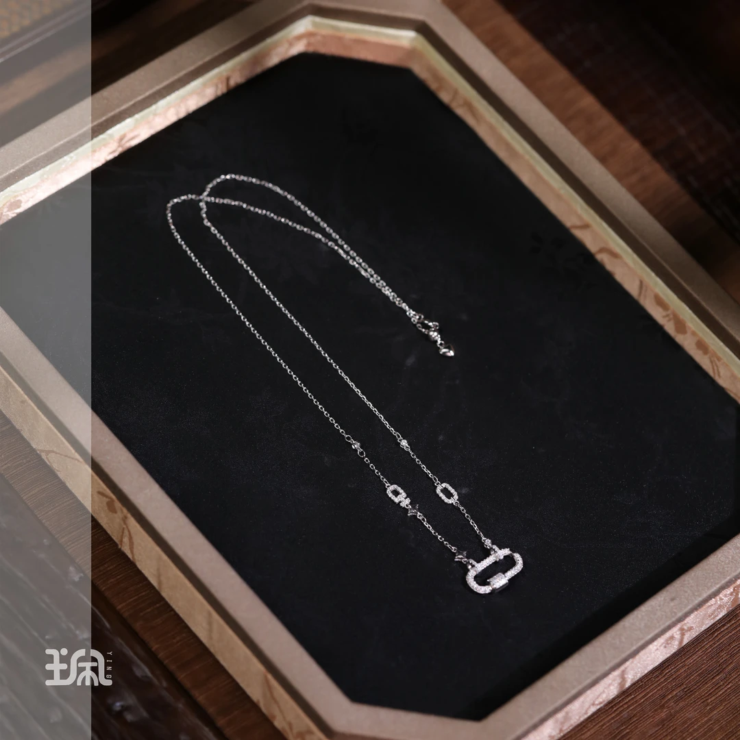 链子925银合成锆石 茴锁项链CYB24120608多样性发其一