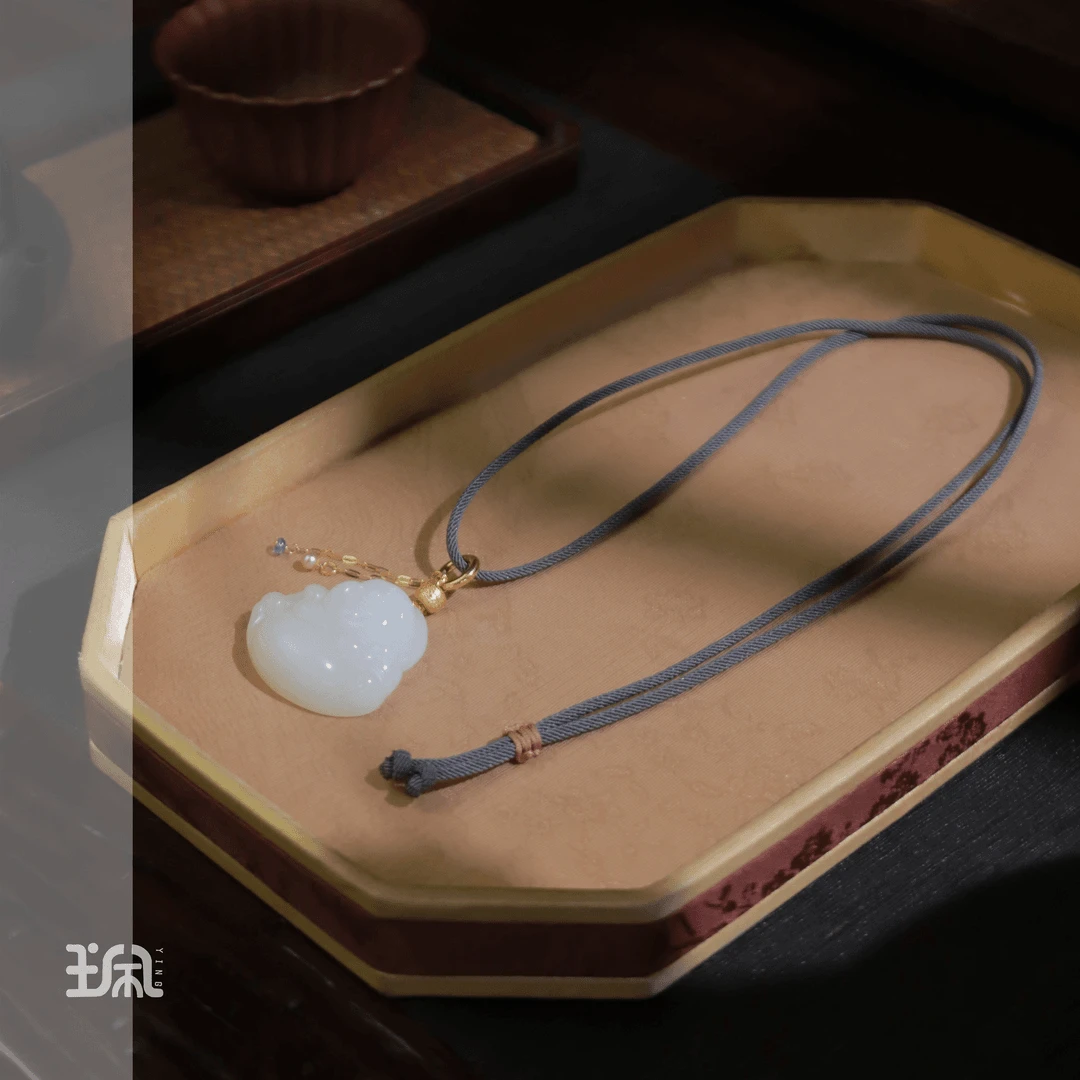 柏与|和田玉*项链*18K金镶嵌XYB24052301多样性发其一