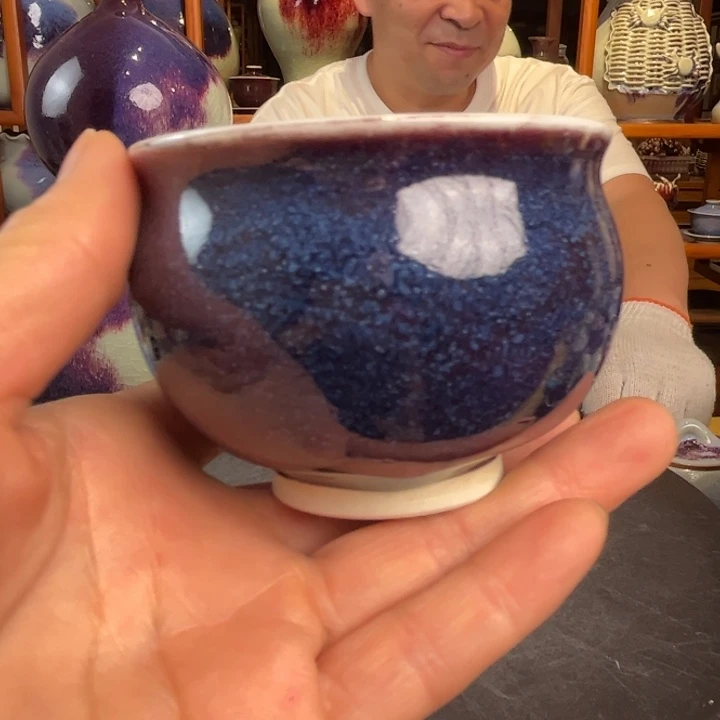 摆件牛老师钧瓷杯