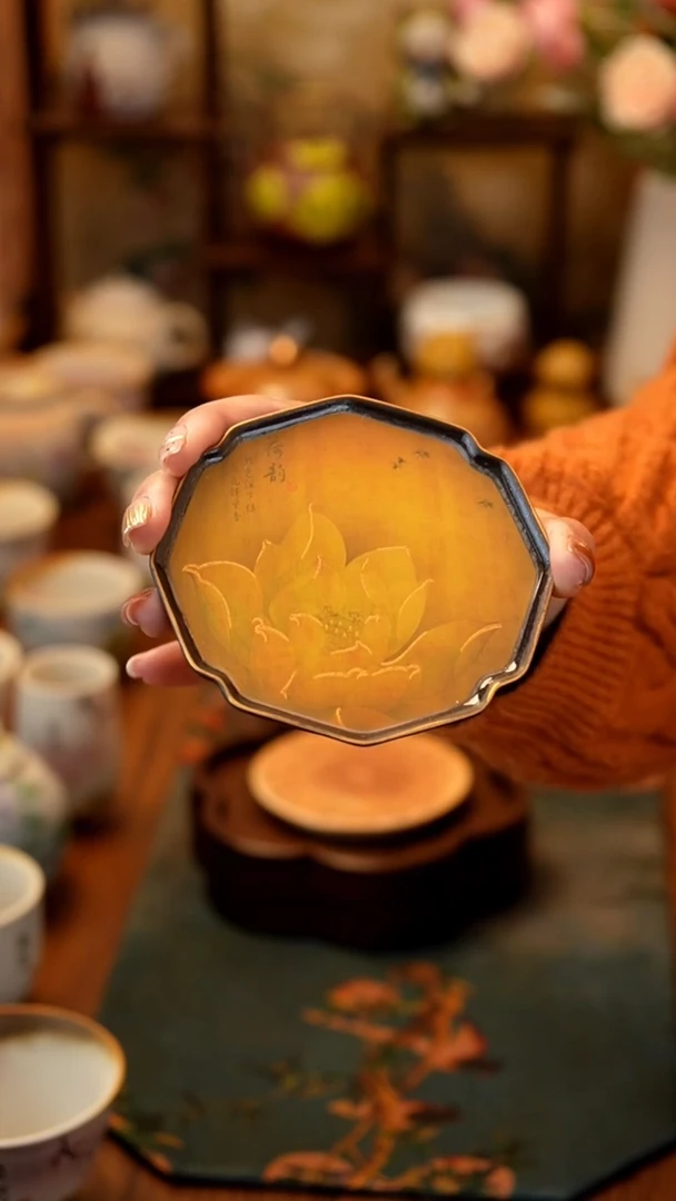 【闪购商品】瓷器荷花杯垫