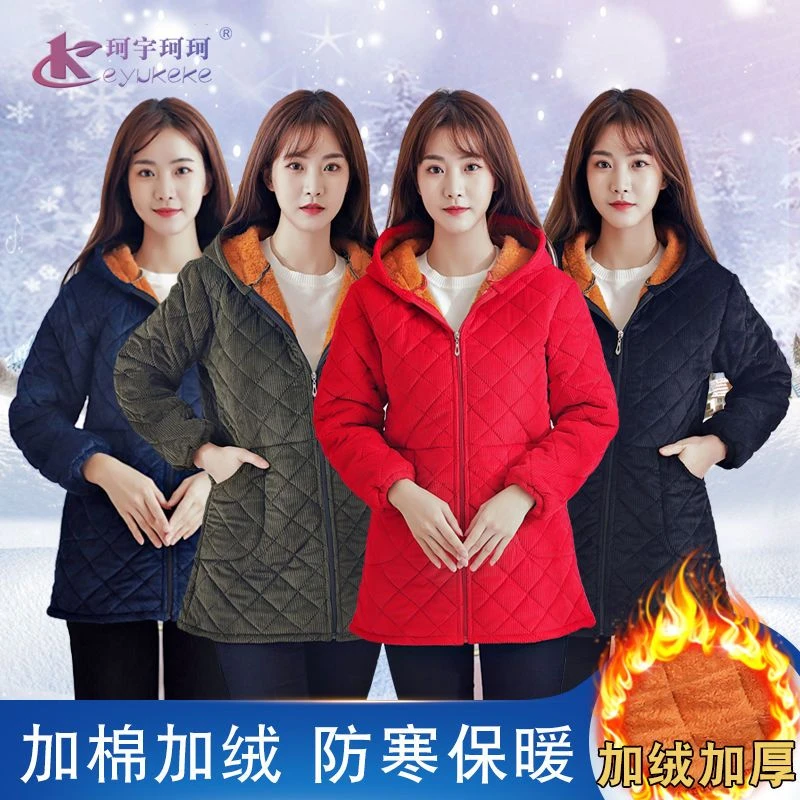 省服女款爆款2025新款保暖防脏罩衣加绒加厚外穿洋气围裙工作服