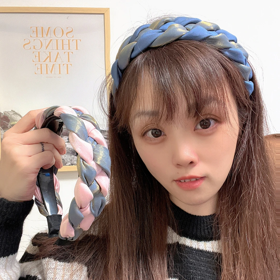 带齿韩国货新款设计师款定制发箍百搭手工小香风高颅定头箍宽边