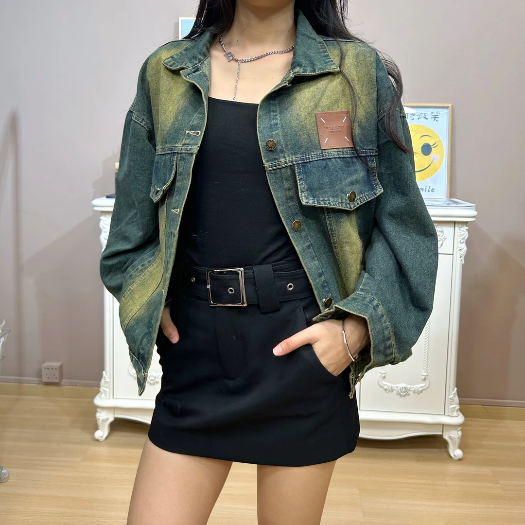 时尚休闲百搭宽松牛仔外套（1007）