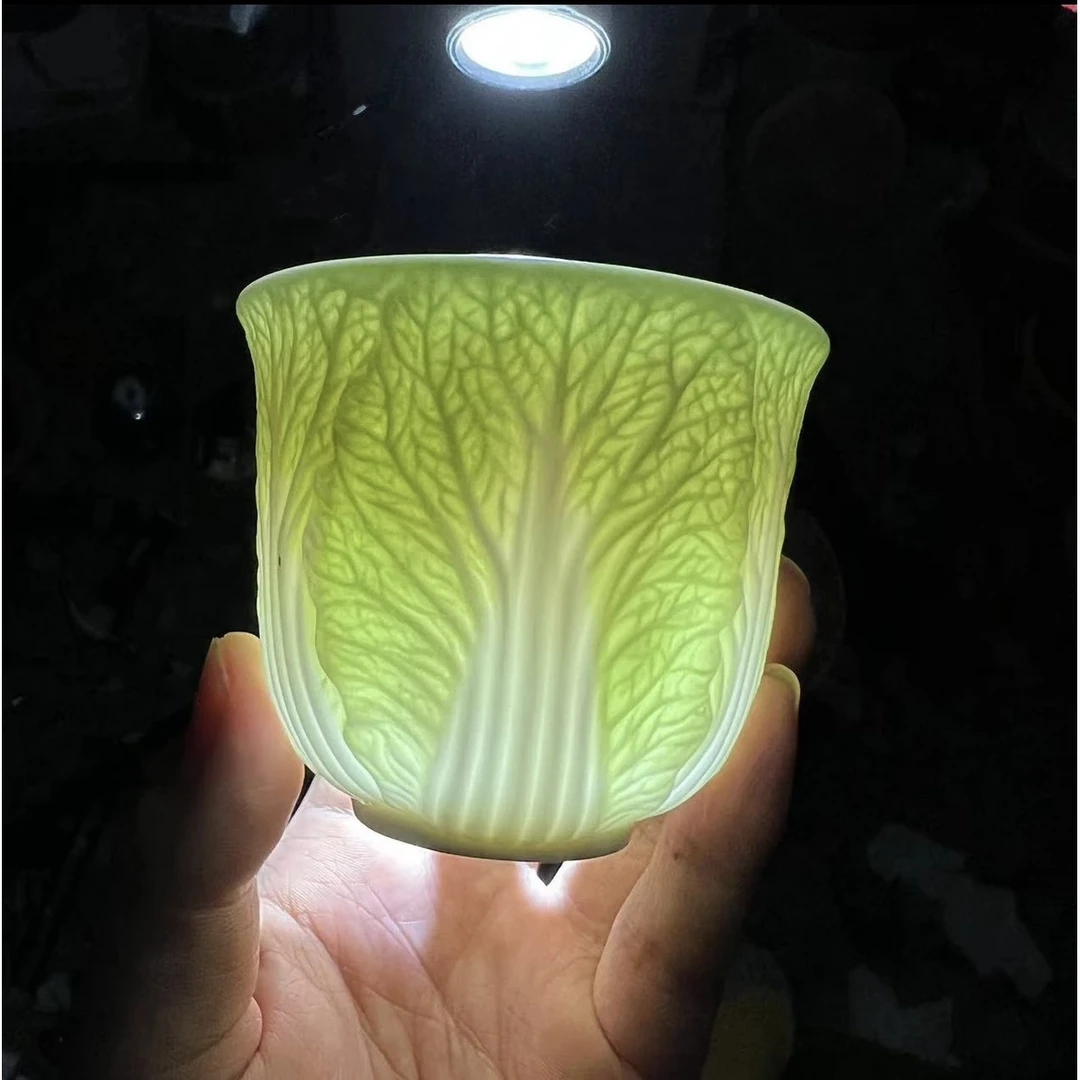 【闪购商品】高端茶器 羊脂玉百财杯 陶瓷 主人杯 茶杯 茶具 无礼盒