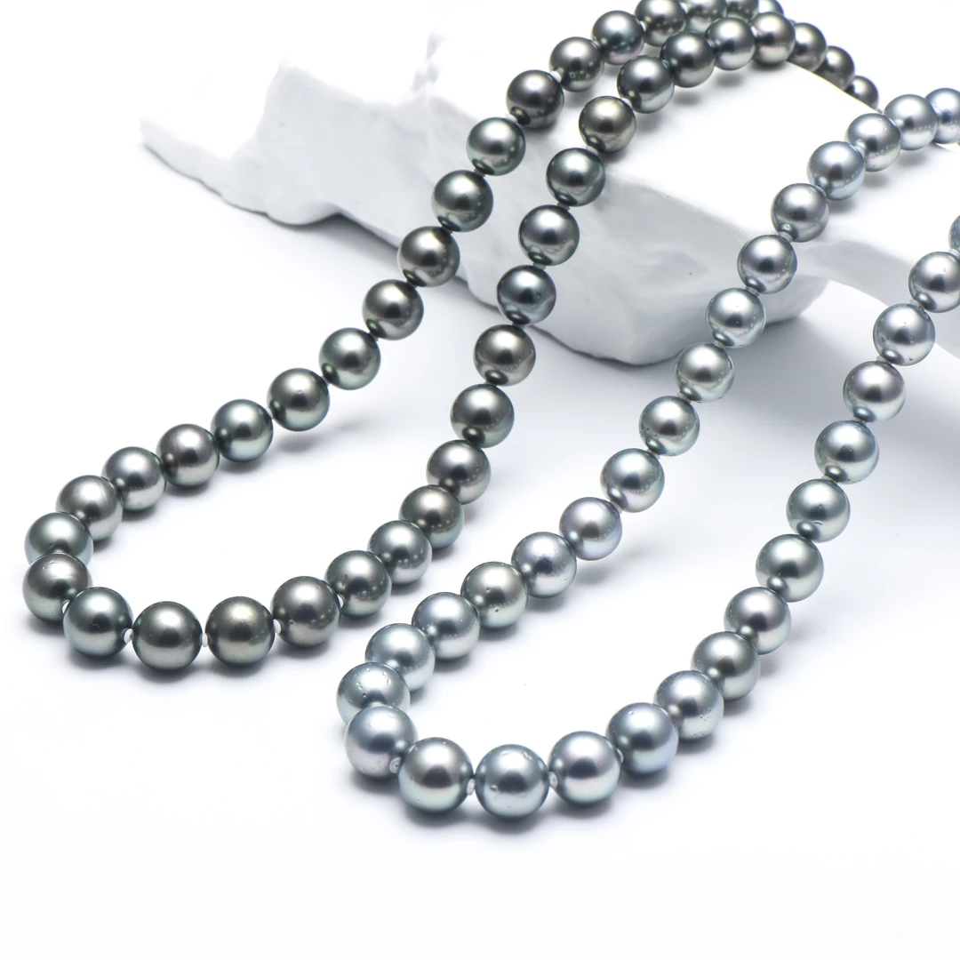 【✨钱妈妈真选店】D7 海水铂金灰项链 8-11mm  多样性发一