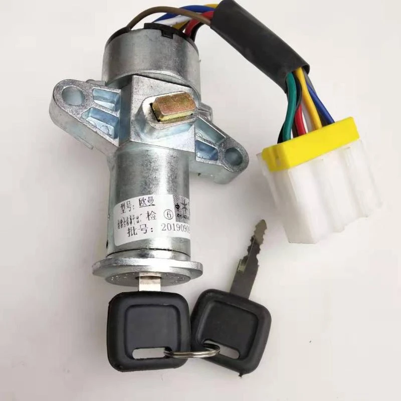 适用欧曼ETX点火开关9系6系5欧虎王牌骑兵欣皓电门锁钥匙启动开关