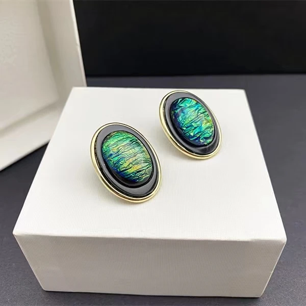 【流光溢彩】中古个性设计感耳环女5194