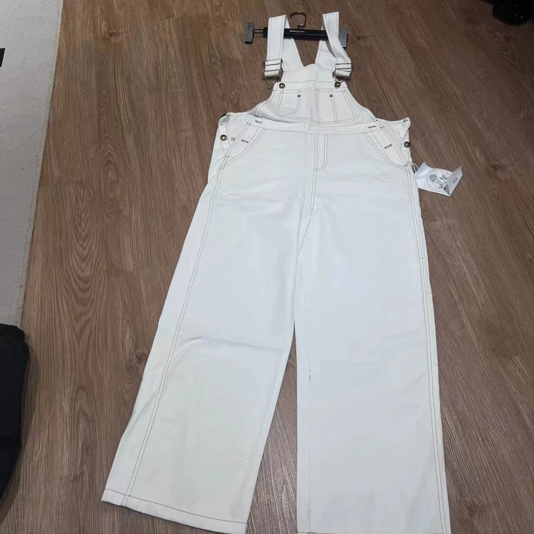 NANAKIKI时尚百搭女士直筒白色休闲牛仔裤250035N