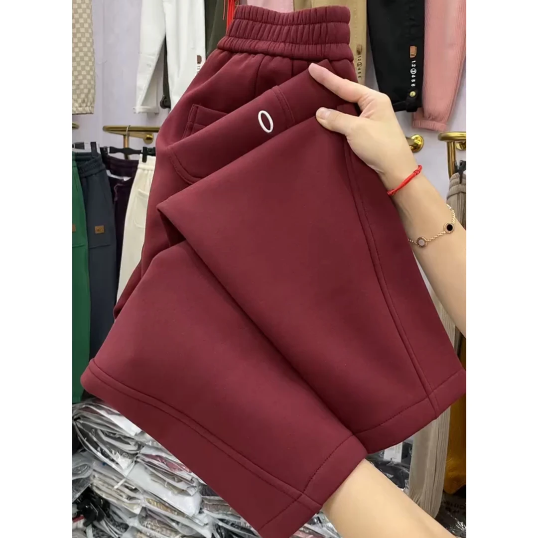 秋冬新款加厚卫裤宽松哈伦萝卜裤女小个子微胖大码腿粗显瘦休闲裤