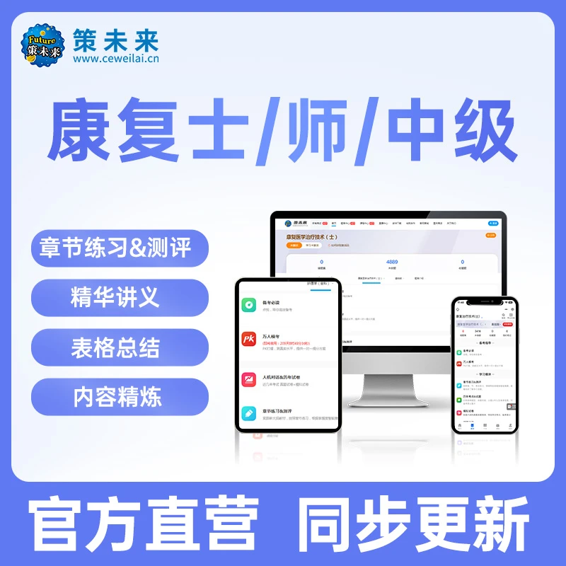 2026年康复医学与治疗技术士初级师智学宝典题库软件康复治疗中级