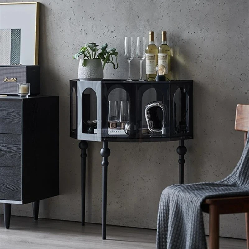 亚克力玄关柜现代简约入户玄关台意式餐边柜装饰置物架创意玄关桌