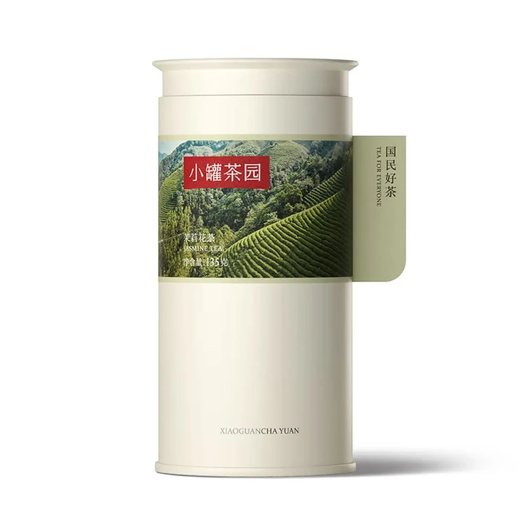 小罐茶园彩标系列茉莉花茶特级茶叶大罐装135g