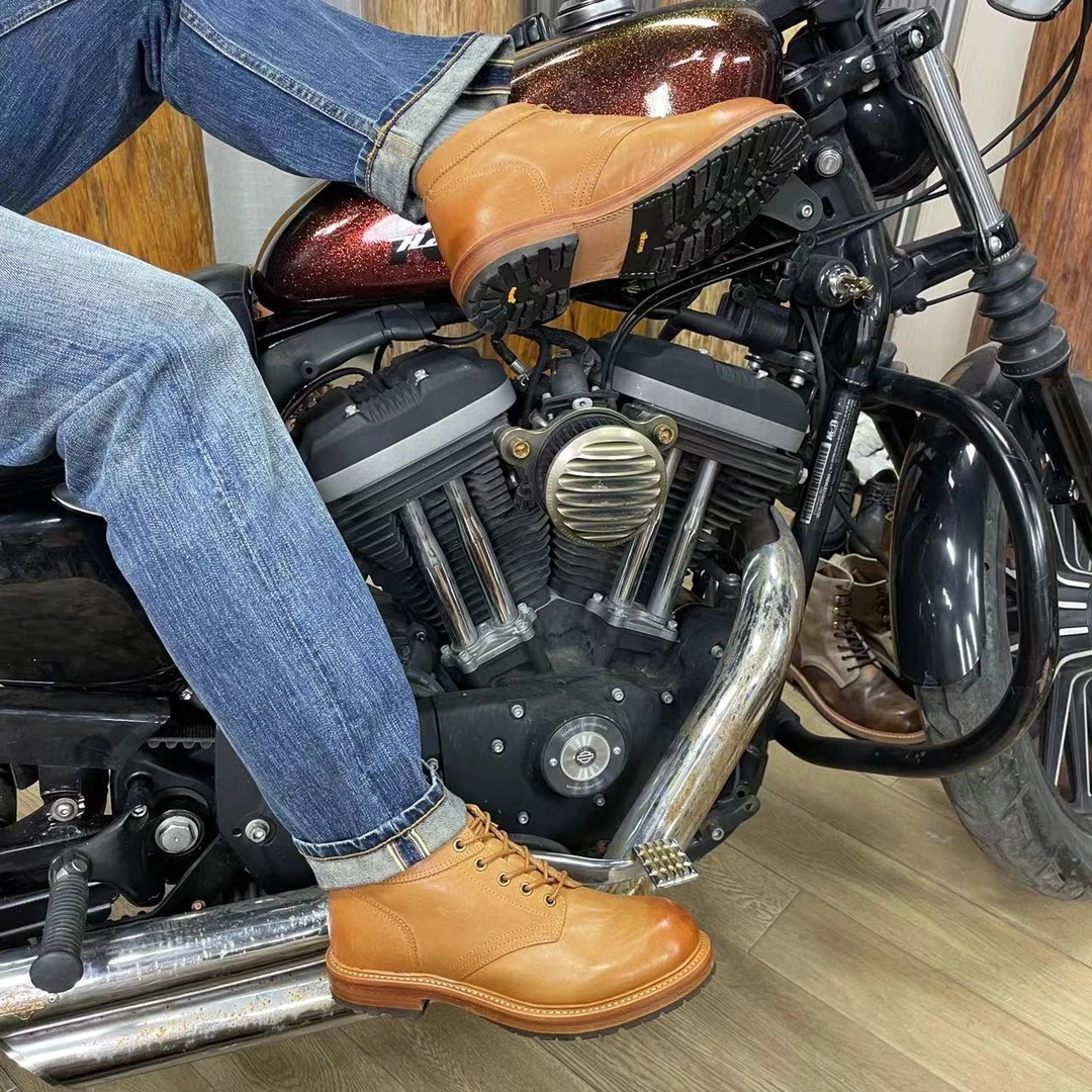 ZZccHH玩鞋的华仔德永胜A01固特异工艺高配工装靴阿美咔叽工装鞋