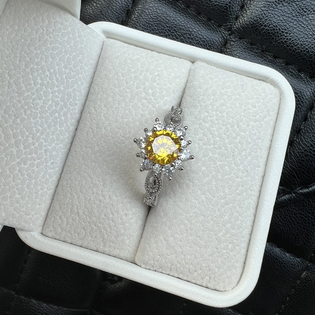 通源戒指1.5ct【落日融金 流光照人】戒指LB200
