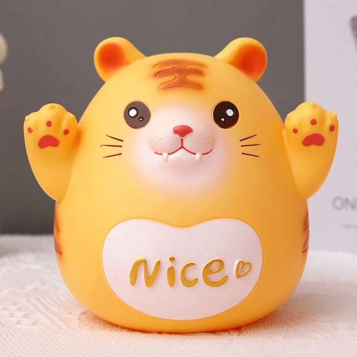 卡通十二生肖老虎存钱罐大容量防摔可存可取储蓄罐儿童节生日礼物
