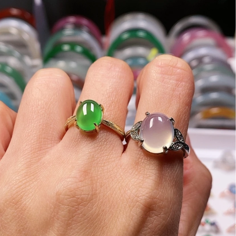 【闪购商品】玛瑙/玉髓戒指合金美***家