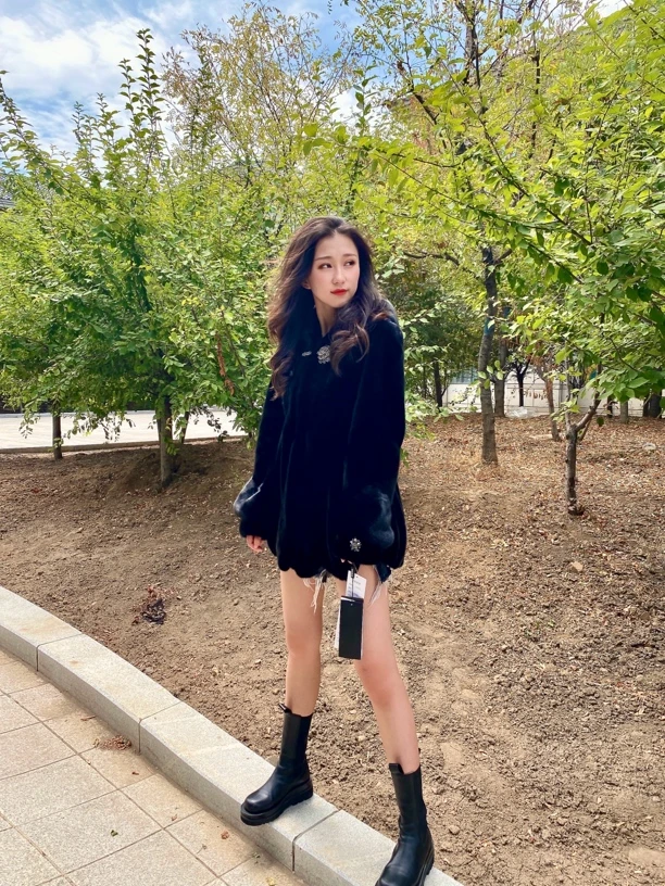 貂皮大衣宝嘉美女款 整貂贝壳款