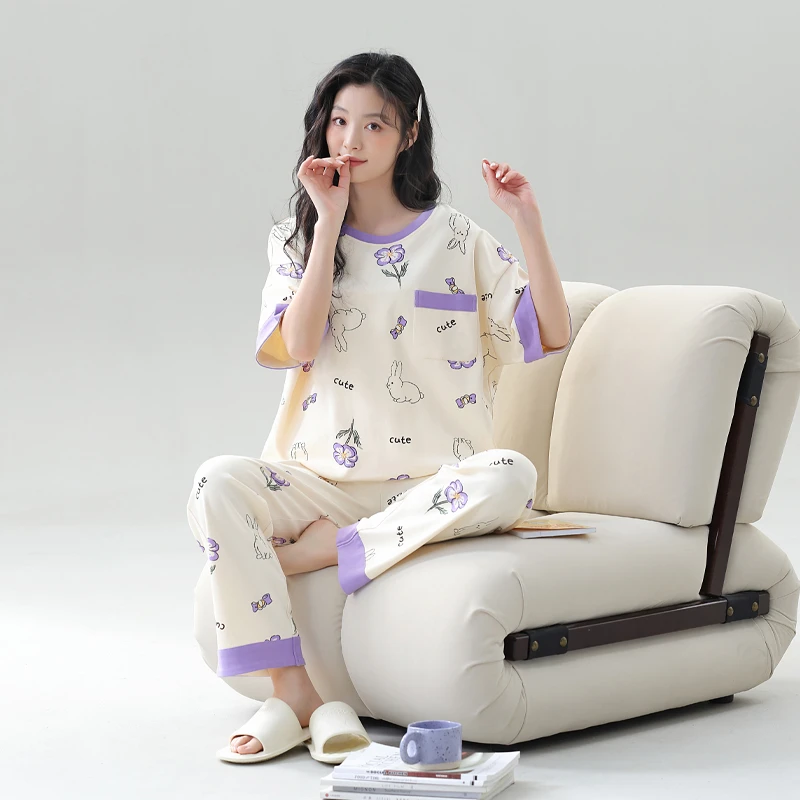 W睡衣男春秋冬宽松时尚家居服（听主播编码拍下）