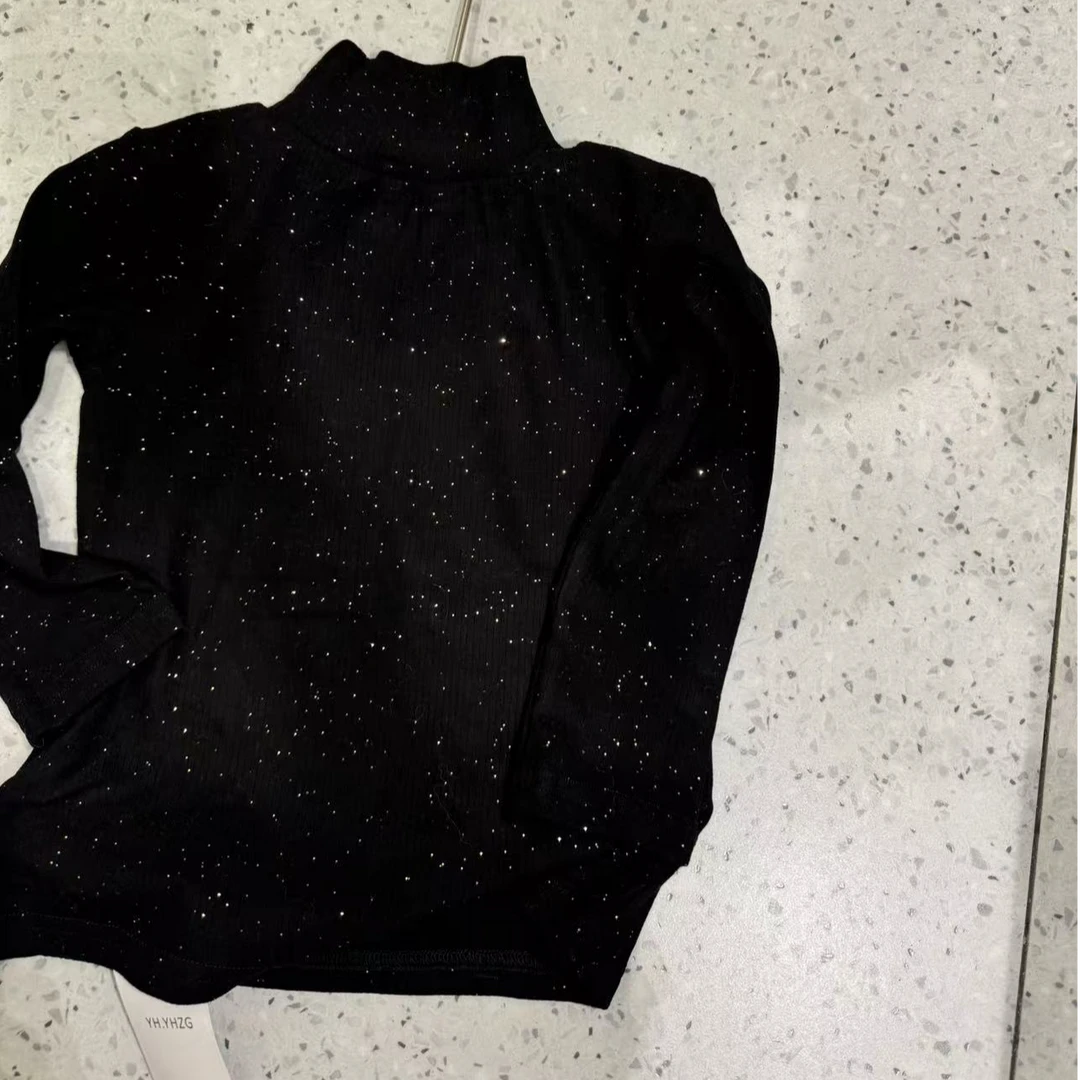 23892黑闪打底衫