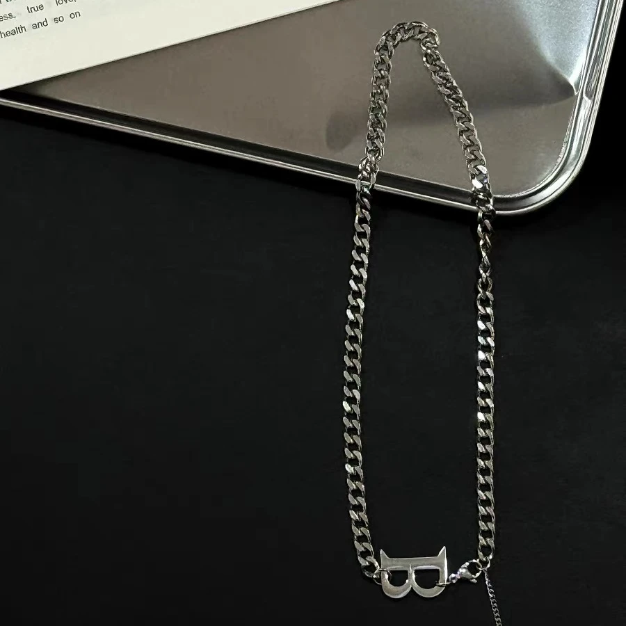 儿童配饰BJ项链男女童潮酷毛衣链金属项链