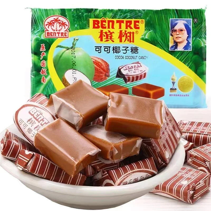 越南进口槟椥椰子糖新鲜可可椰汁糖软硬糖果儿时老牌水果糖零食