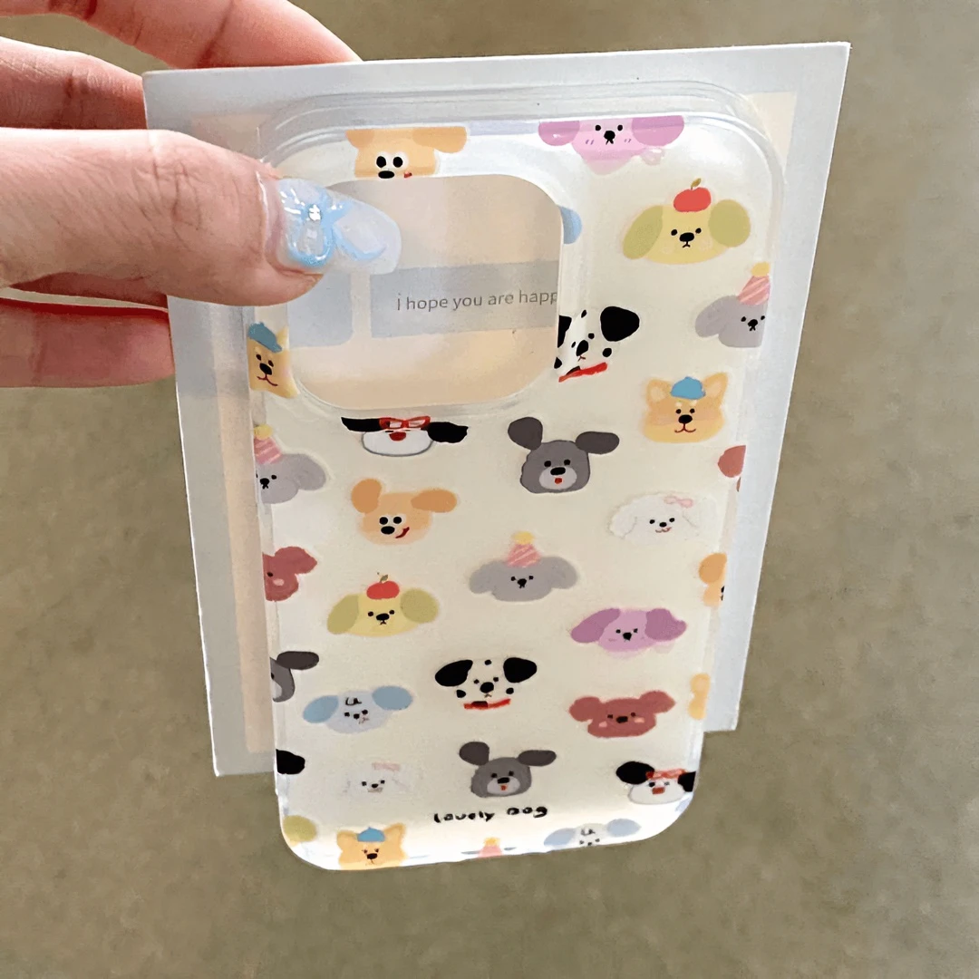 斑点全屏狗适用苹果13promax手机壳iPhone14卡通11创意12简约7/8p