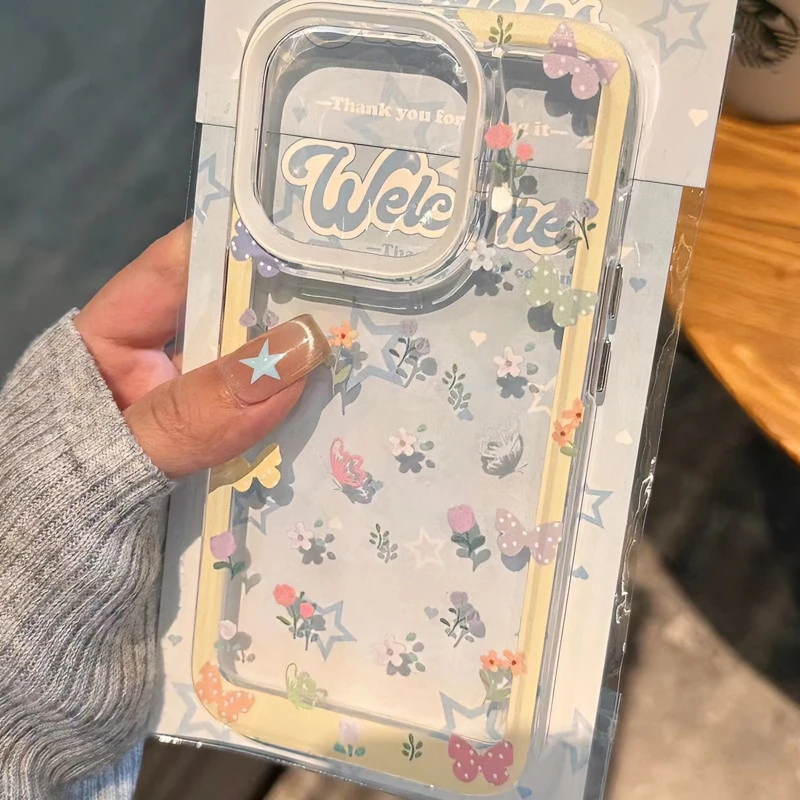 花草世界适用iPhone13苹果14手机壳12promax卡通15小众11创意可爱