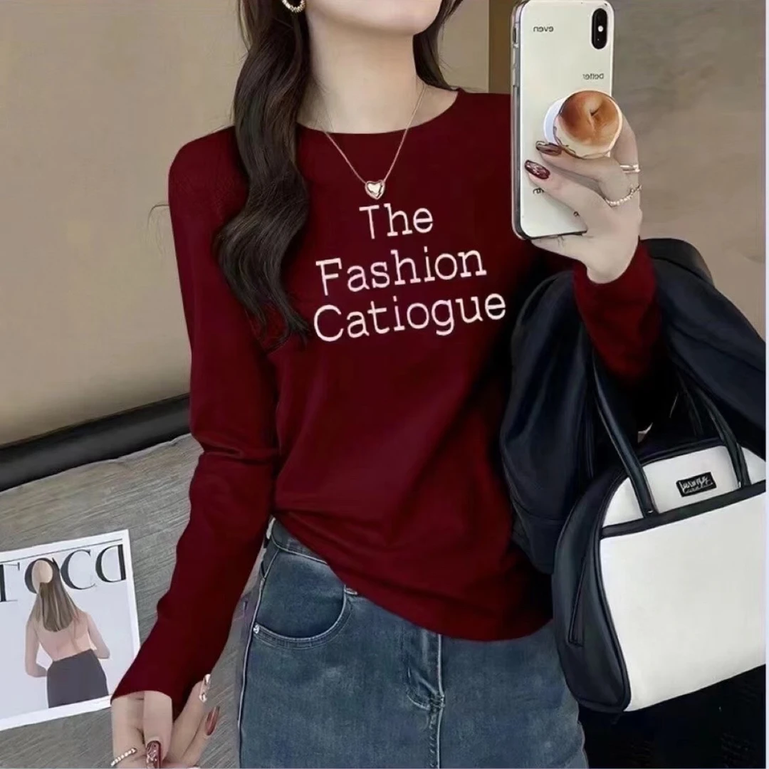 欧货韩版长袖加绒休闲百搭爆款上衣5030-10