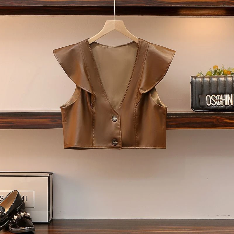 7719欧货减龄中长款女2024秋季新款韩版百搭马甲小外套