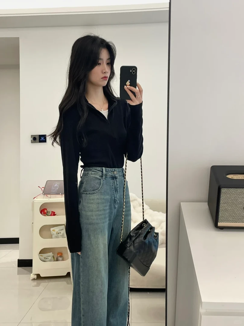 3262洋气减龄时尚百搭牛仔裤