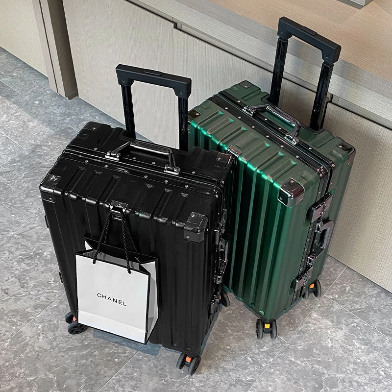 2024新款行李箱结实耐用拉杆箱静音铝框旅行箱大容量密码箱登机箱