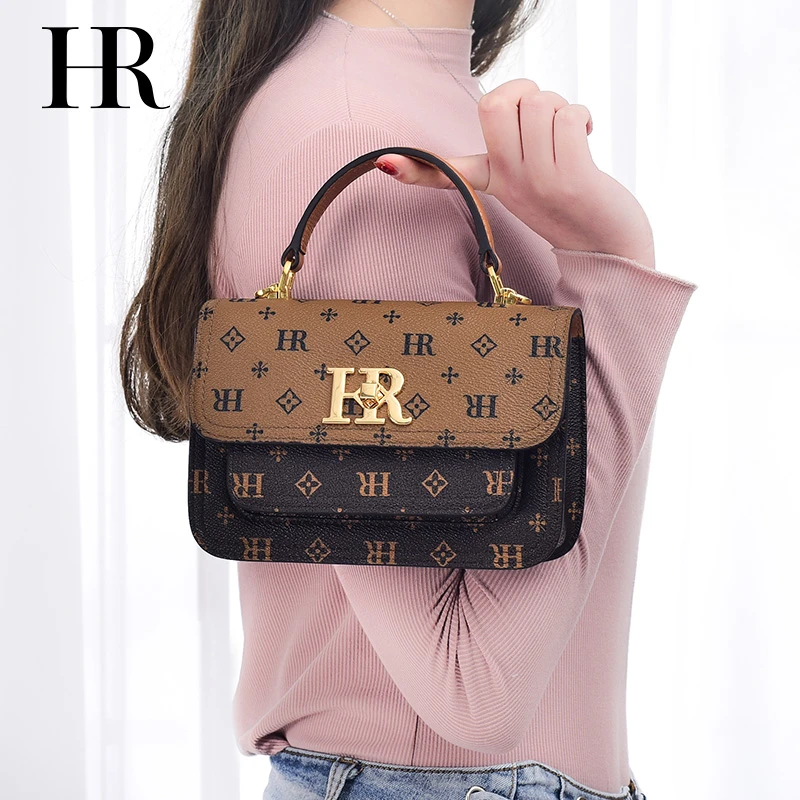 HR赫莲娜包包女2025新款小方包斜挎包女包气质单肩链条包手提包