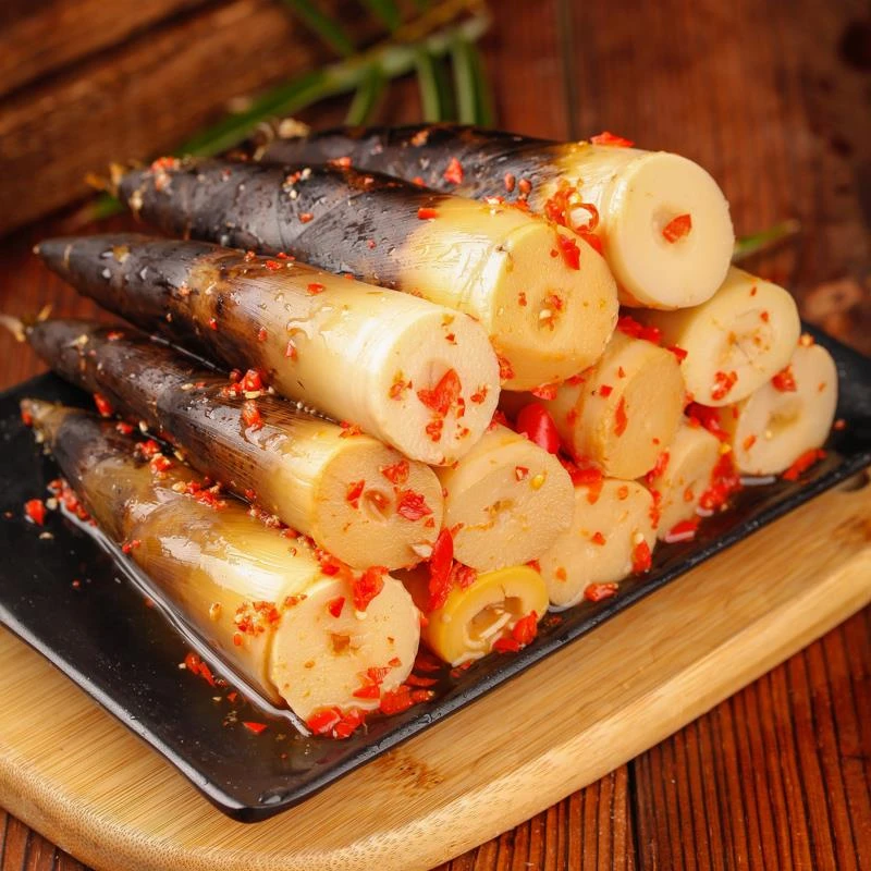 网红手剥笋开袋即食500g大包装香辣鲜嫩笋尖泡椒脆笋休闲零食葱0g